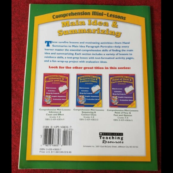 Comprehension Mini-Lessons: Main Idea & Summarizing - Picture 3 of 4